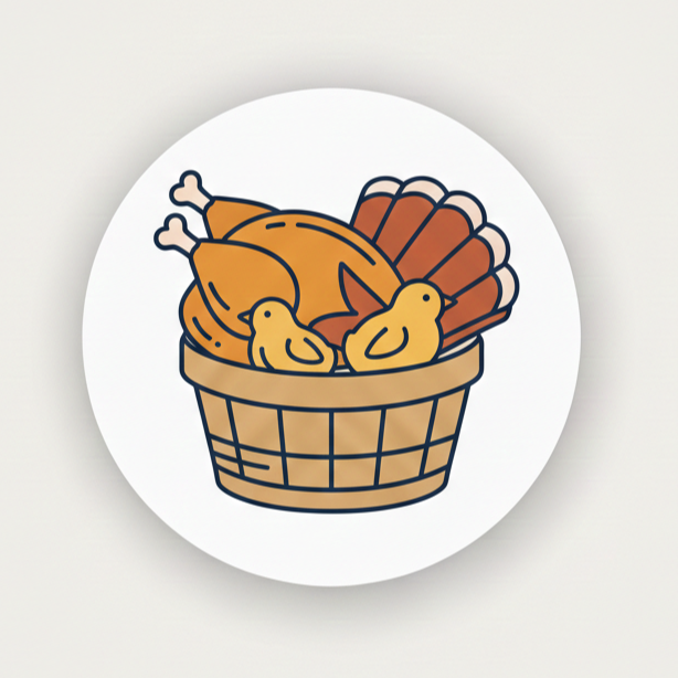 Курица, цыпленок, индейка